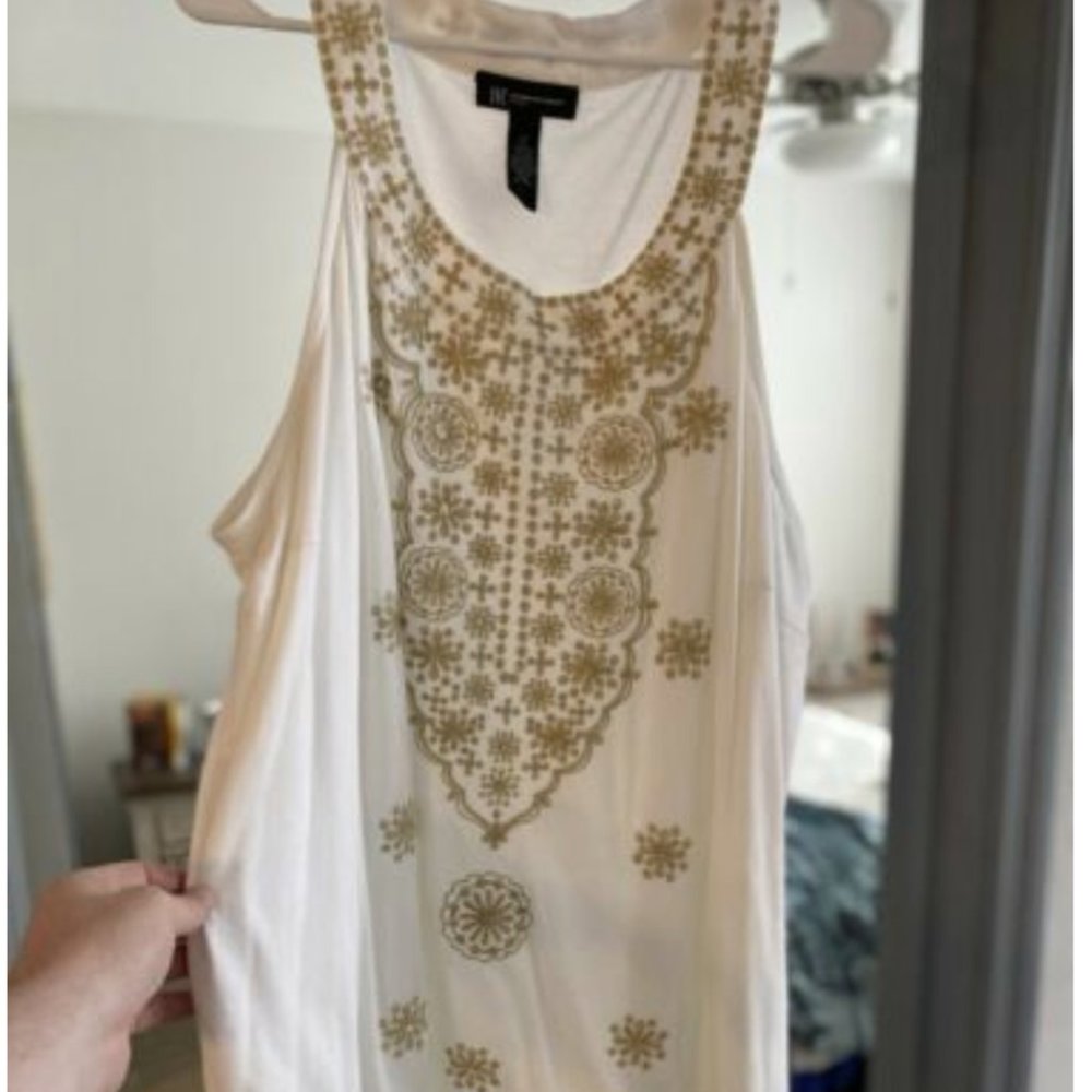 INC Women's Tank Top - White - 3x - NWOT